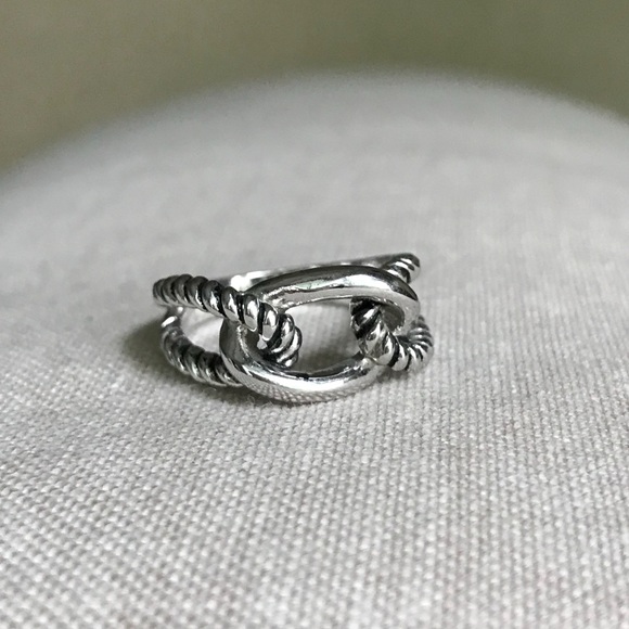 Lia Sophia Jewelry - Lia Sophia Silver Rhodium Rope Chain Ring, Sz 7